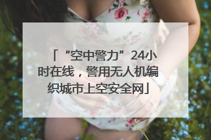 “空中警力”24小时在线，警用无人机编织城市上空安全网