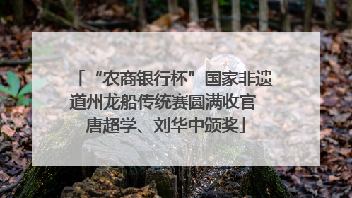 “农商银行杯”国家非遗道州龙船传统赛圆满收官 唐超学、刘华中颁奖