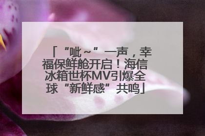 “呲～”一声，幸福保鲜舱开启！海信冰箱世杯MV引爆全球“新鲜感”共鸣