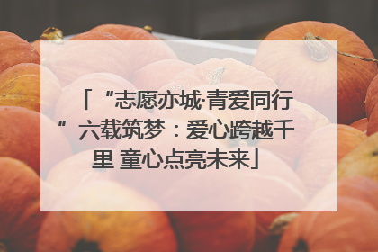 “志愿亦城·青爱同行”六载筑梦：爱心跨越千里 童心点亮未来