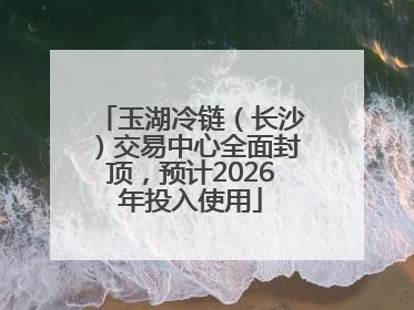 玉湖冷链（长沙）交易中心全面封顶，预计2026年投入使用