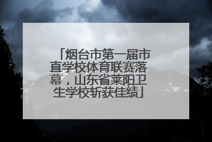 烟台市第一届市直学校体育联赛落幕，山东省莱阳卫生学校斩获佳绩