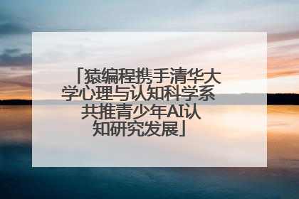 猿编程携手清华大学心理与认知科学系 共推青少年AI认知研究发展