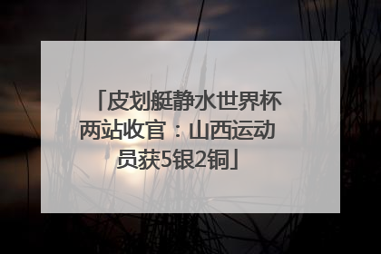 皮划艇静水世界杯两站收官：山西运动员获5银2铜
