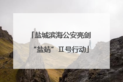 盐城滨海公安亮剑“盐靖”Ⅱ号行动