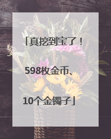 真挖到宝了！598枚金币、10个金镯子