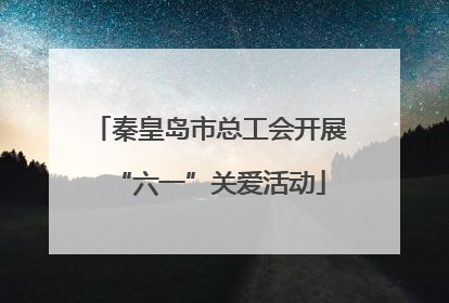 秦皇岛市总工会开展“六一”关爱活动