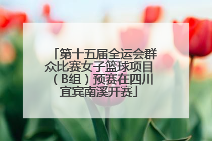 第十五届全运会群众比赛女子篮球项目（B组）预赛在四川宜宾南溪开赛