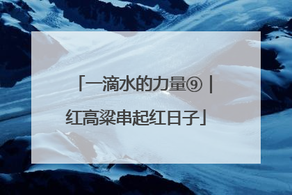 一滴水的力量⑨｜红高粱串起红日子