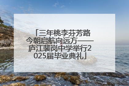 三年桃李芬芳路 今朝启航向远方——庐江裴岗中学举行2025届毕业典礼