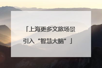 上海更多文旅场景引入“智慧大脑”