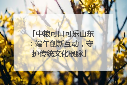中粮可口可乐山东：端午创新互动，守护传统文化根脉