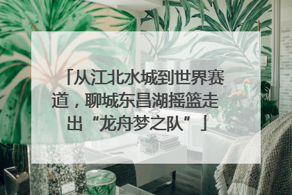 从江北水城到世界赛道，聊城东昌湖摇篮走出“龙舟梦之队”