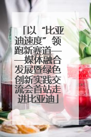 以“比亚迪速度”领跑新赛道——媒体融合发展暨绿色创新实践交流会首站走进比亚迪