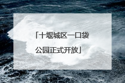 十堰城区一口袋公园正式开放