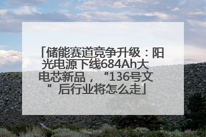 储能赛道竞争升级：阳光电源下线684Ah大电芯新品，“136号文”后行业将怎么走
