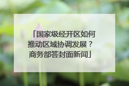 国家级经开区如何推动区域协调发展？商务部答封面新闻