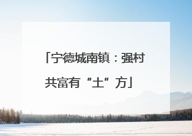 宁德城南镇：强村共富有“土”方