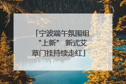 宁波端午氛围组“上新” 新式艾草门挂持续走红