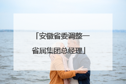 安徽省委调整一省属集团总经理