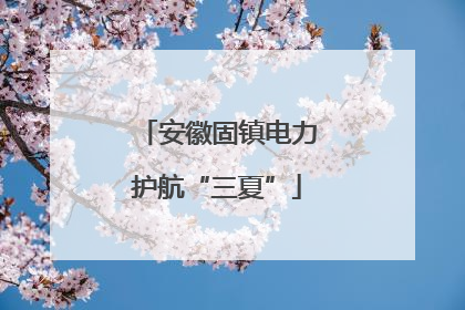 安徽固镇电力护航“三夏”