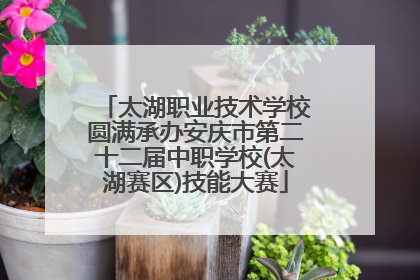 太湖职业技术学校圆满承办安庆市第二十二届中职学校(太湖赛区)技能大赛