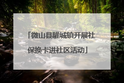 微山县驩城镇开展社保换卡进社区活动