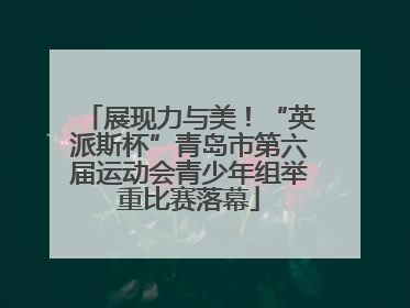 展现力与美！“英派斯杯”青岛市第六届运动会青少年组举重比赛落幕