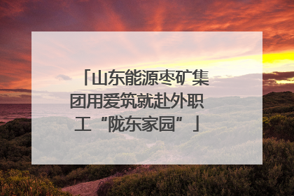山东能源枣矿集团用爱筑就赴外职工“陇东家园”