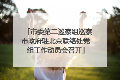 市委第二巡察组巡察市政府驻北京联络处党组工作动员会召开