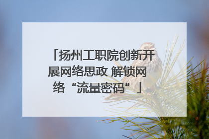 扬州工职院创新开展网络思政 解锁网络“流量密码”