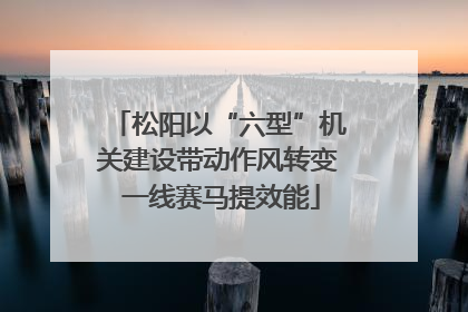 松阳以“六型”机关建设带动作风转变 一线赛马提效能