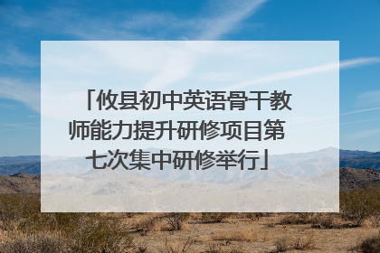 攸县初中英语骨干教师能力提升研修项目第七次集中研修举行