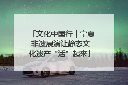 文化中国行｜宁夏 非遗展演让静态文化遗产“活”起来