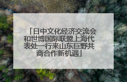 日中文化经济交流会和世博国际联盟上海代表处一行来山东巨野共商合作新机遇