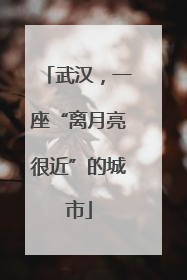 武汉，一座“离月亮很近”的城市