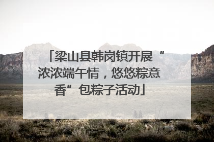 梁山县韩岗镇开展“浓浓端午情，悠悠粽意香”包粽子活动
