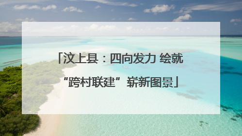 汶上县：四向发力 绘就“跨村联建”崭新图景