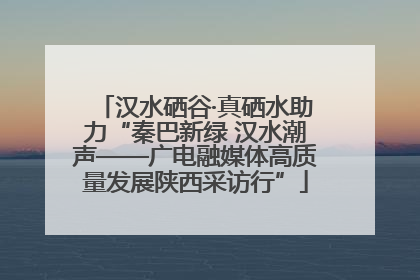 汉水硒谷·真硒水助力“秦巴新绿 汉水潮声——广电融媒体高质量发展陕西采访行”