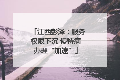 江西彭泽：服务权限下沉 慢特病办理“加速”