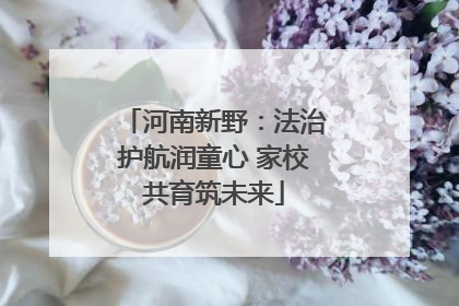 河南新野：法治护航润童心 家校共育筑未来
