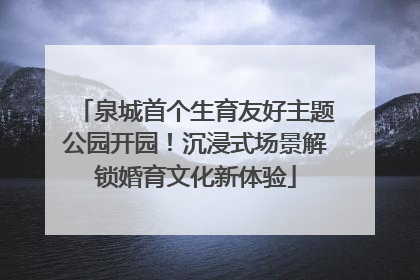泉城首个生育友好主题公园开园！沉浸式场景解锁婚育文化新体验