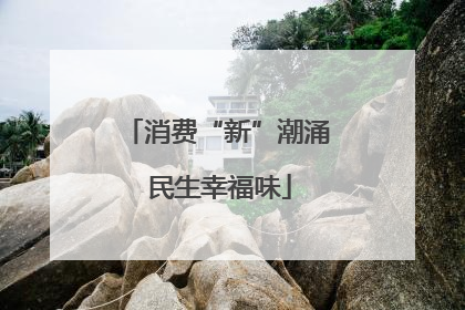 消费“新”潮涌 民生幸福味