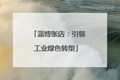 淄博张店：引领工业绿色转型
