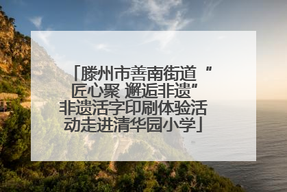 滕州市善南街道“匠心聚 邂逅非遗”非遗活字印刷体验活动走进清华园小学