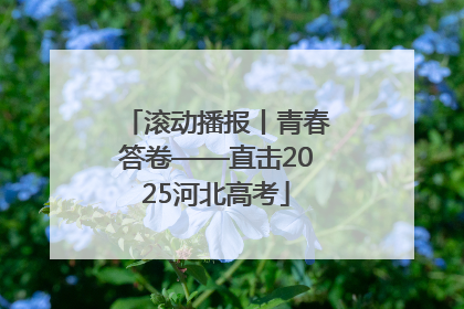 滚动播报丨青春答卷——直击2025河北高考