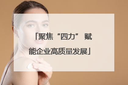 聚焦“四力” 赋能企业高质量发展