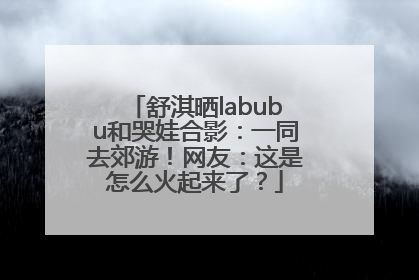 舒淇晒labubu和哭娃合影：一同去郊游！网友：这是怎么火起来了？