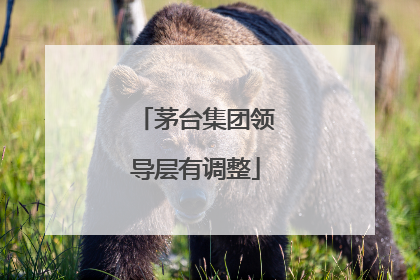 茅台集团领导层有调整