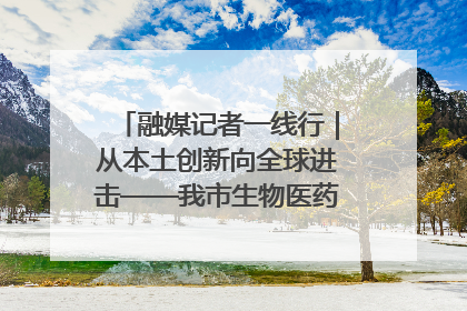 融媒记者一线行｜从本土创新向全球进击——我市生物医药产业破茧突围